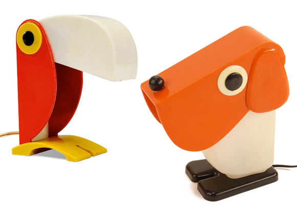 OLD TIMER FERRARI TACMAN toucan dog lamps