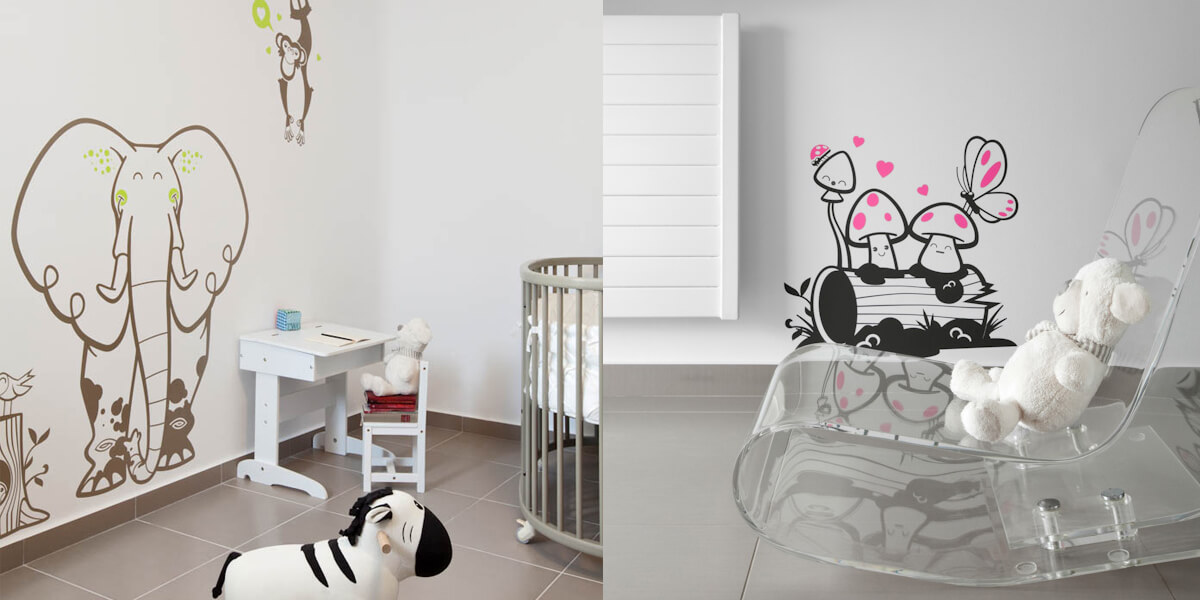 e-glue elephant wall decal for baby room