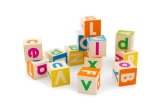 wooden alphabet blocks