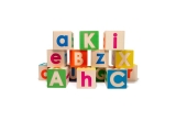 bloques alfabeto de madera