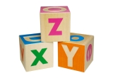 cubes alphabet en bois