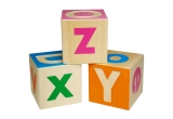 wooden alphabet blocks