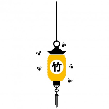 chinese lantern asia kids wall decals