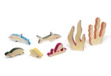 wooden kids toys cheekeyes underwater set