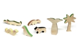 wooden kids toys cheekeyes rainforest set