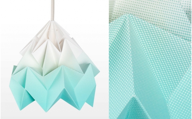 lampe origami enfants moth gradient snowpuppe (menthe)