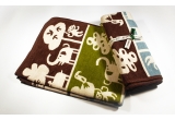 baby children kids cotton blanket klippan safari brown