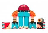 juguete de bloques de construccion de madera stack and scare 4 por uncle goose