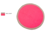 tapis enfant rond en feutre rose Lumbini par Muskhane