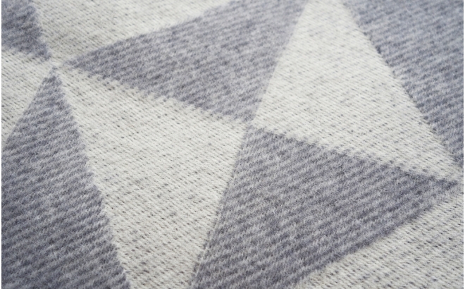 couverture laine twist a twill (gris clair)