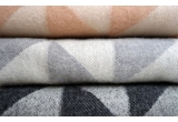 couverture laine twist a twill (gris clair)