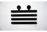 robot antennas wood print hangers for kids