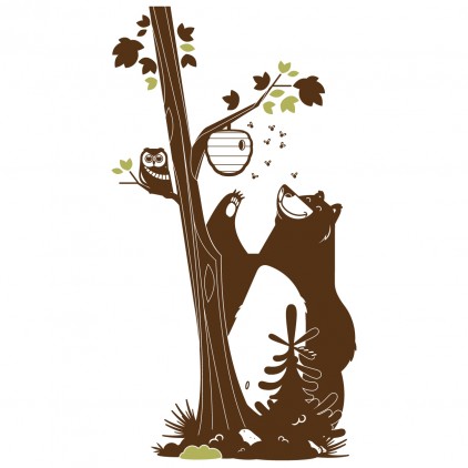 stickers enfant ours