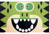 affiche enfant en bois minipic crocodile