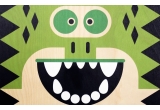 wooden poster print minipic crocodile