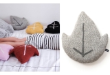 leaf pillow for kids room and nursery by Main Sauvage