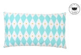 blue diamond pillows for kids room by Rose in April