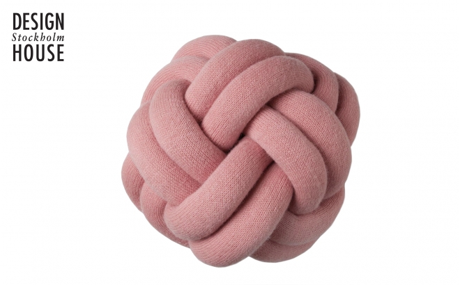KNOT kids throw CUSHION pink by Design House Stockholm