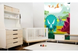 mural infantil dinosaurios para habitaciones infantiles niños, papel pintado mundo jurásico