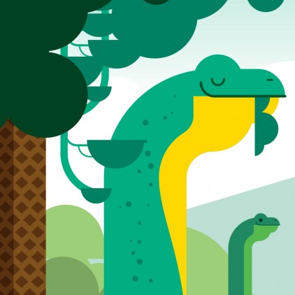 papier-peint enfants dinosaures pour chambre garçon