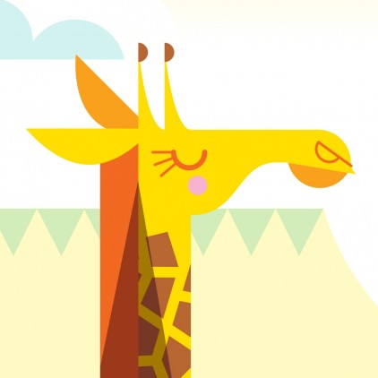 giraffe Custom Kids Wall Murals Wallpaper