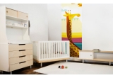 Fresque Murale Papier-Peint Enfants Savane Jungle Safari girafe