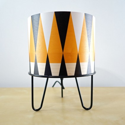 lampe enfant Minilum motif géométrique Tigre noir