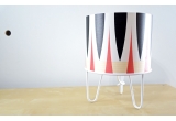 lampe enfant Minilum motif géométrique Zebre blanc