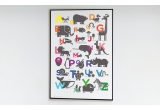 ABC Alphabet Animal Childrens Posters Art Prints