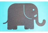 alfombra elefante de fieltro para habitación infantil bebé