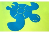 alfombra tortuga de fieltro para dormitorio bebé