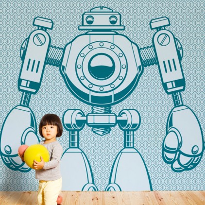 wallpaper mural robot