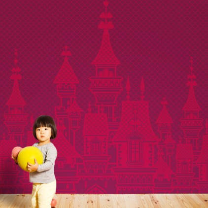 wallpaper mural princess castle