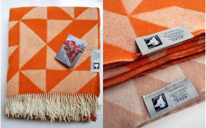 couverture laine twist a twill (orange)
