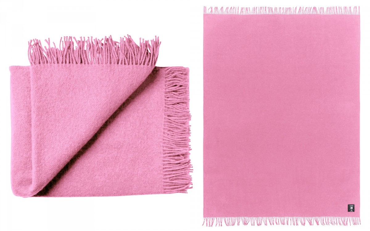 wool toddler blanket (pink)