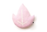 pink maple leaf pillow by Main Sauvage