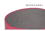 kids pink felt reversible baskets S by Muskhane