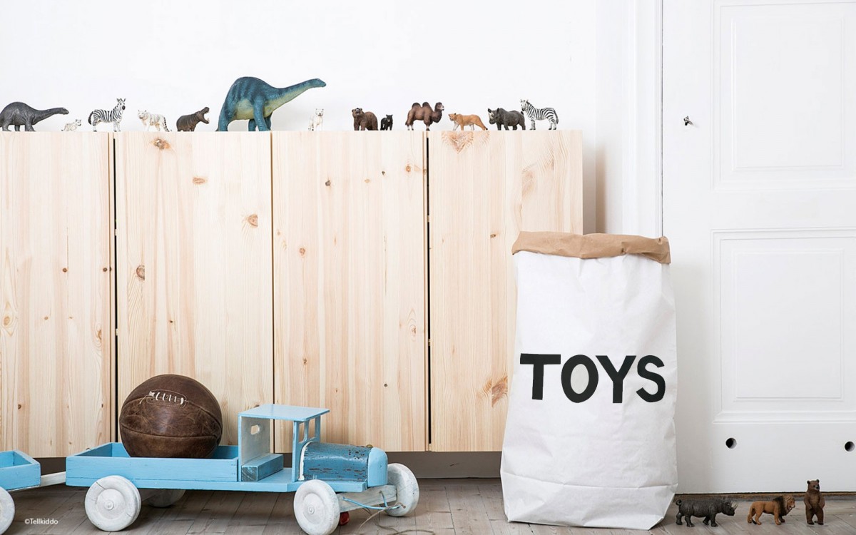 paper storage bag toys