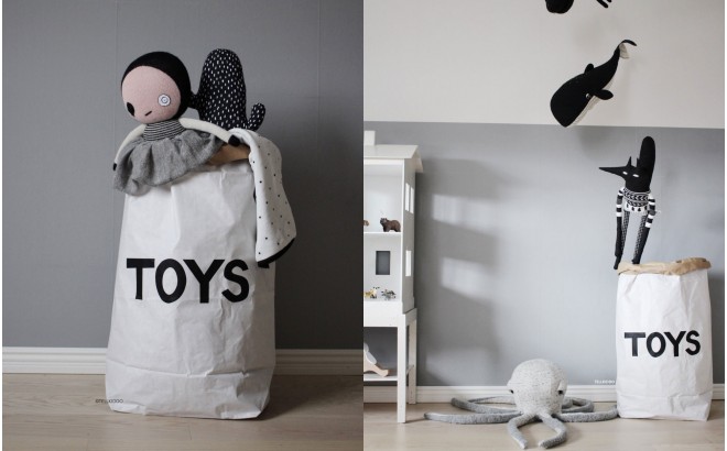 Paper bag on sale toy storage