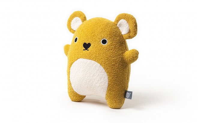 plush toy for babies and kids Ricecracker yellow by Noodoll