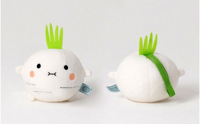 vegetable plush toy for babies and kids Riceradish by Noodoll