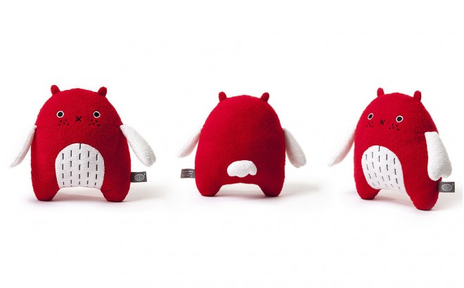 plush toy for babies and kids Mi red by Noodoll