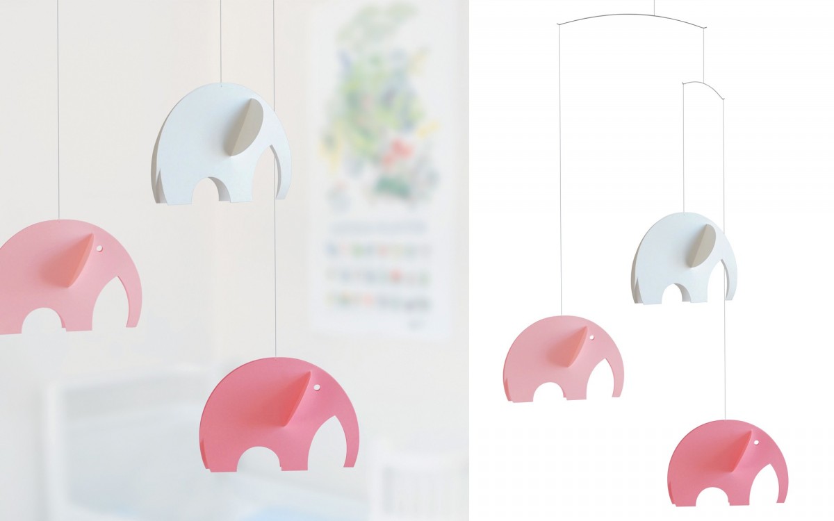 elephant baby mobile