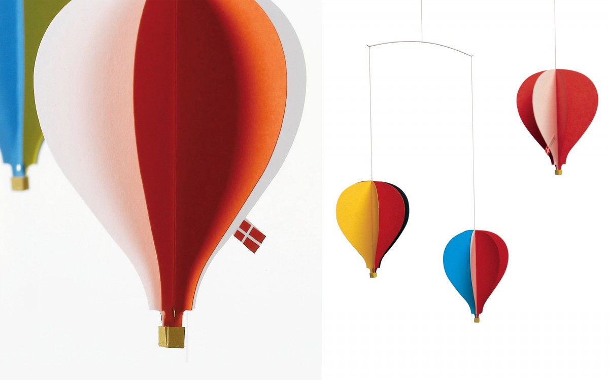 hot-air balloon 3 baby mobile