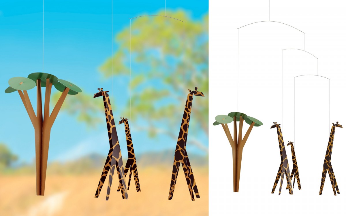 giraffe baby mobile