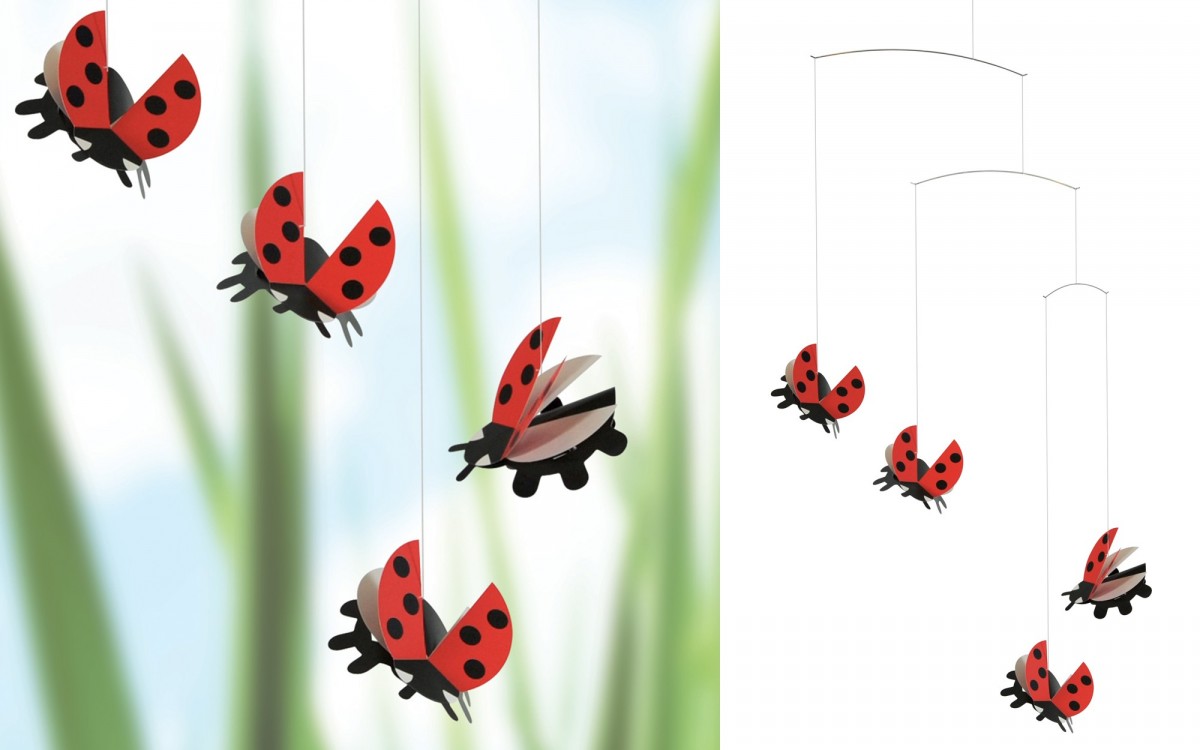 mobile coccinelle pour chambre bébé