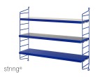 kids room shelves string pocket cobalt blue