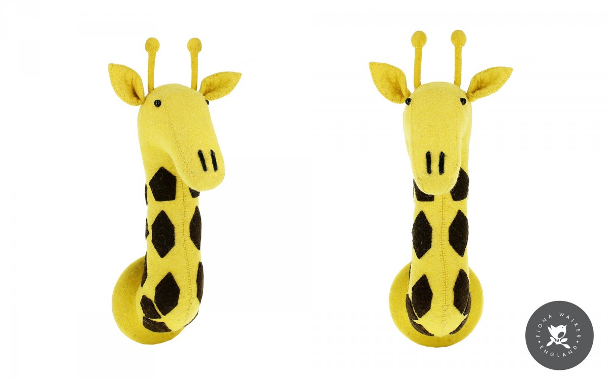 giraffe head wall trophy