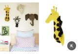 Felt Animal Heads by Fiona Walker, Giraffe