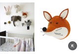 Felt Animal Heads by Fiona Walker, Fox